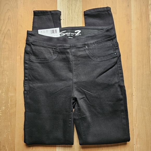 Seven7 High Rise 365 Everlasting Flex Leggings Black Small 0/2/4 - Picture 4 of 12